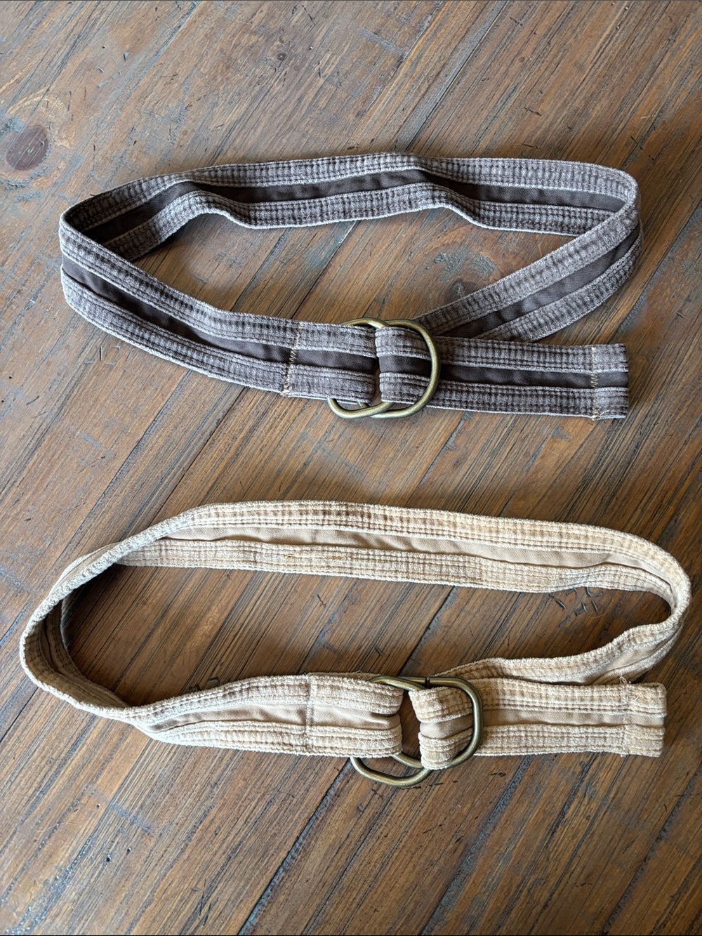 Old Navy size 2 brown and tan belts